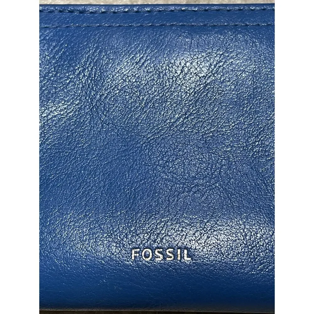 2 Vintage‎ Wallets Fossil And Ralph Lauren Blue And Black Leather